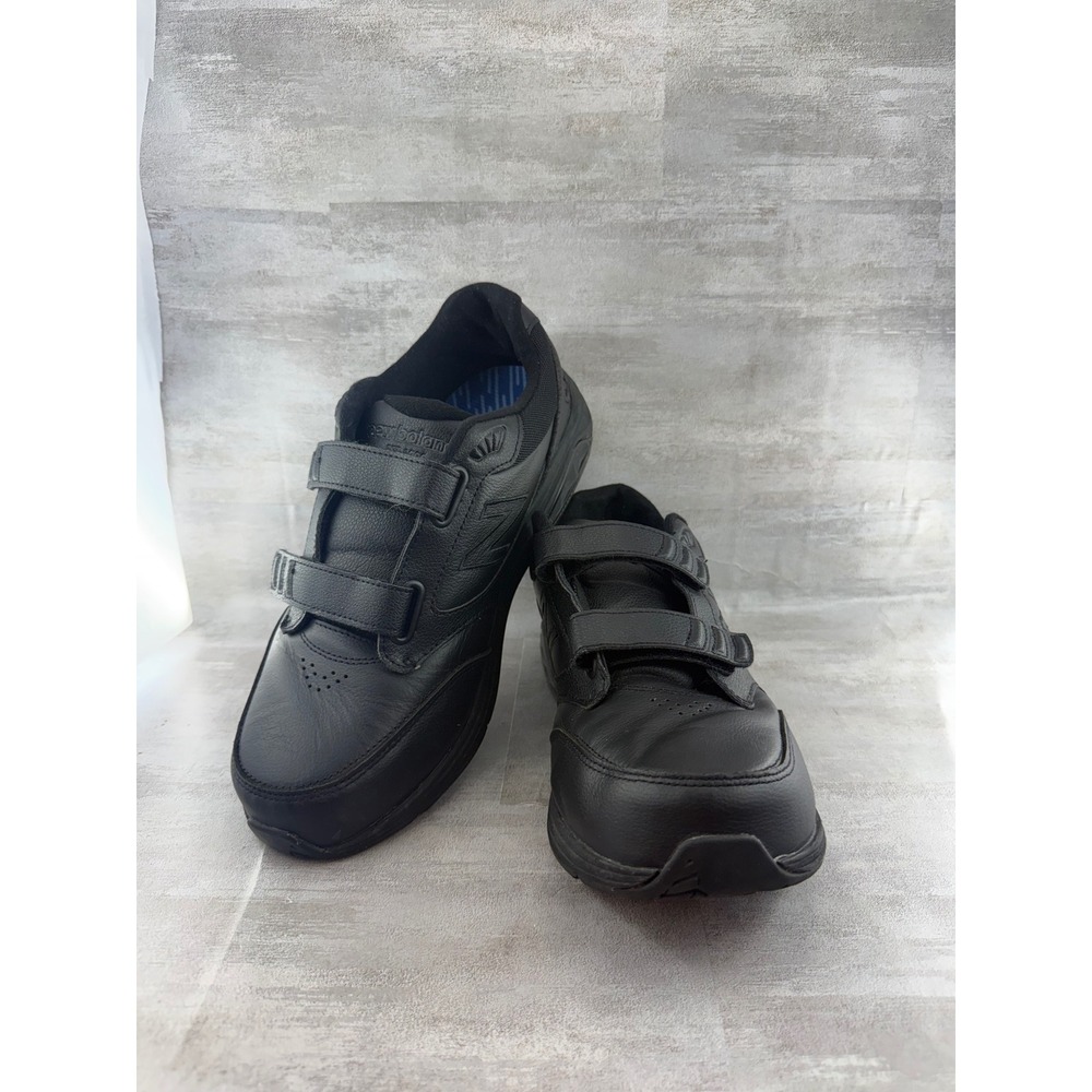 New Balance 928v3 Men 10 2E Wide Black Leather Walking Shoes MW928HB3 Hook Loop